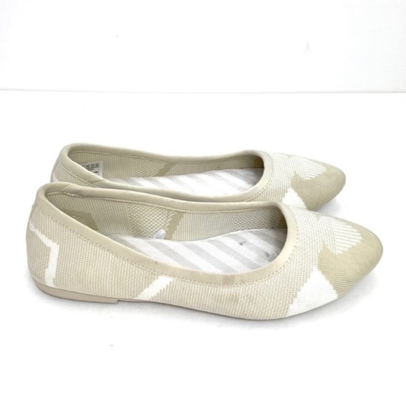 SKECHERS Cleo-Wham Knit Memory Foam Ballet Flats in Ivory National - Picture 5 of 8